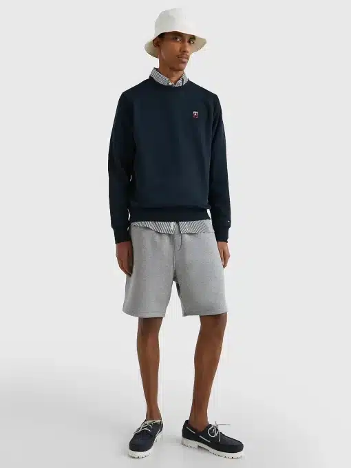 Tommy Hilfiger Flex Fleece Monogram Sweatshirt Desert Sky