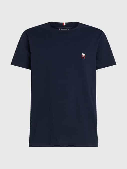 Tommy Hilfiger Monogram Embroidery T-shirt Desert Sky