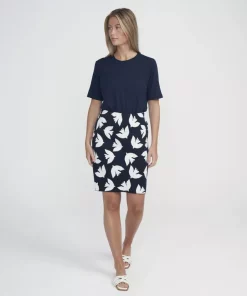Holebrook Gry Skirt Navy/Off white