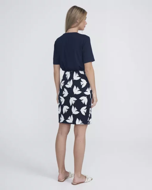 Holebrook Gry Skirt Navy/Off white