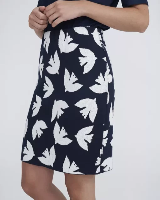 Holebrook Gry Skirt Navy/Off white