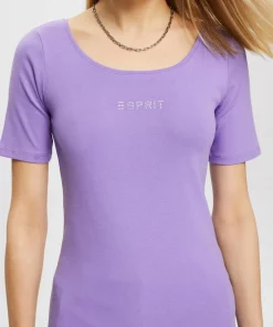 Esprit Logo T-shirt Purple