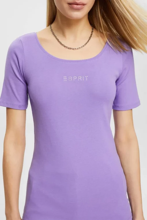 Esprit Logo T-shirt Purple