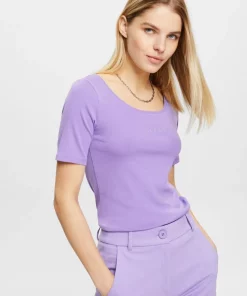 Esprit Logo T-shirt Purple