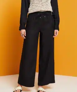 Esprit Linen Pants Black