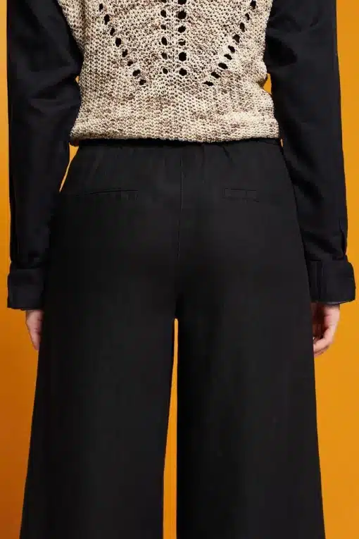 Esprit Linen Pants Black