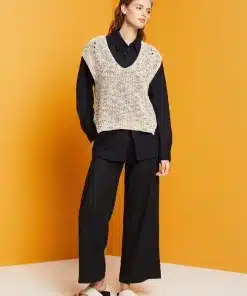 Esprit Linen Pants Black