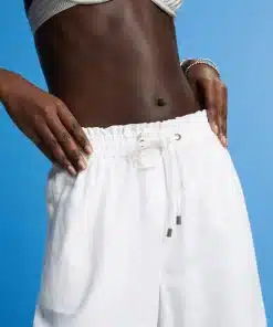 Esprit Linen Pants Off White