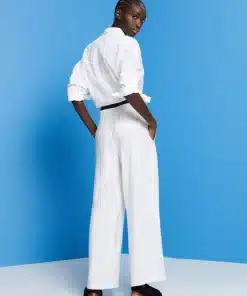 Esprit Linen Pants Off White