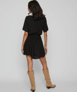 Vila Mesa detail V-Neck Dress Black
