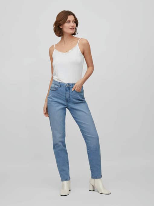 Vila Naomi Mom Jeans Light Blue Denim