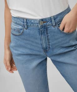Vila Naomi Mom Jeans Light Blue Denim