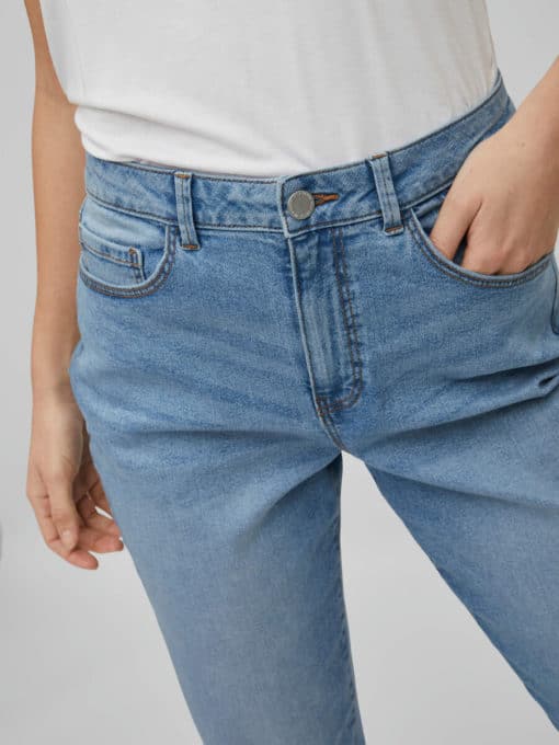 Vila Naomi Mom Jeans Light Blue Denim