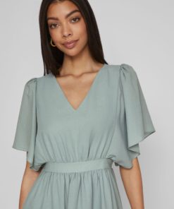 Vila Mirage Ankle Dress Green Milieu
