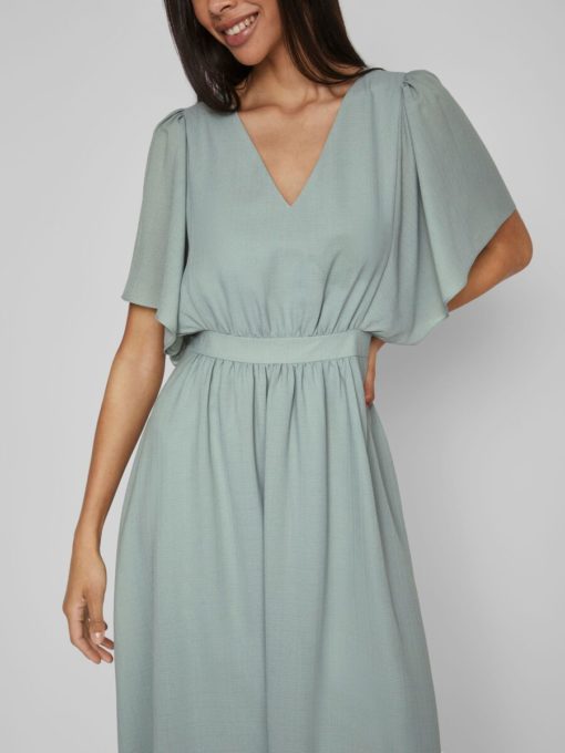 Vila Mirage Ankle Dress Green Milieu