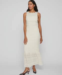 VilaHilma Highneck Maxi Dress Birch