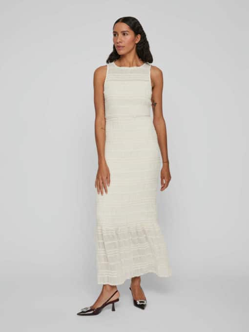 VilaHilma Highneck Maxi Dress Birch