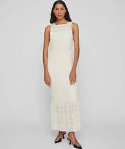 VilaHilma Highneck Maxi Dress Birch