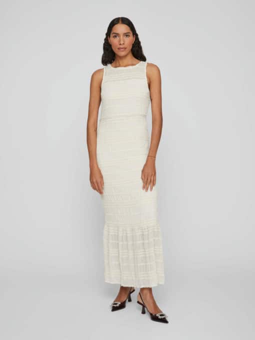VilaHilma Highneck Maxi Dress Birch