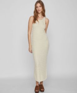 Vila Margot Long Knit Dress Birch
