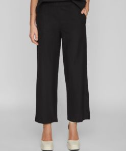 Vila Prisilla Regular Pants Black