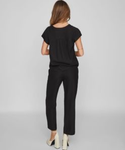 Vila Prisilla Regular Pants Black