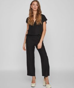Vila Prisilla Regular Pants Black