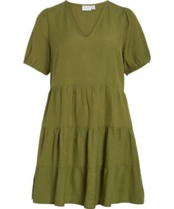 Vila Prisilla Dress Calliste Green
