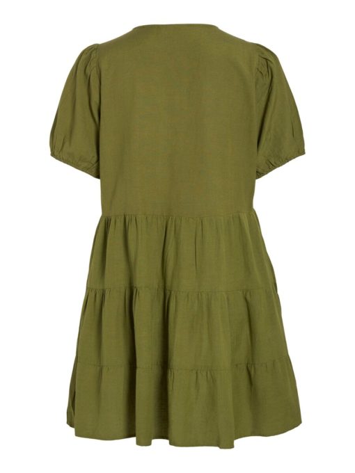 Vila Prisilla Dress Calliste Green