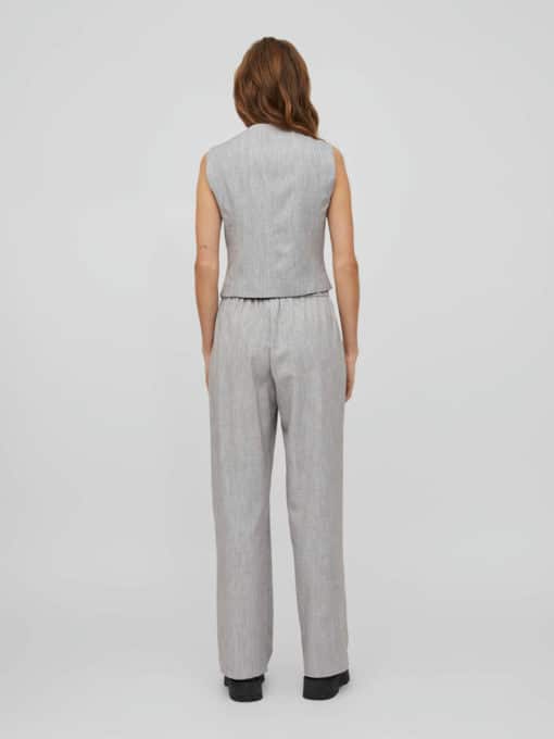 Vila Show Loose Pants Light Grey Melange
