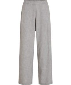 Vila Show Loose Pants Light Grey Melange