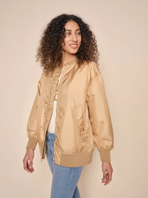 Mos Mosh Leigh Bomber Jacket Tan