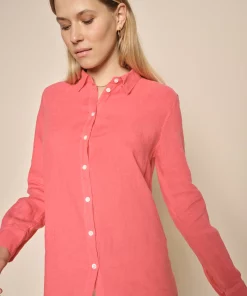 Mos Mosh Karli Linen Shirt Teaberry