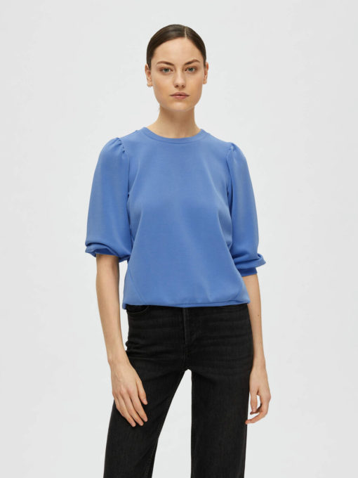 Selected Femme Tenny Sweat Top Ultramarine