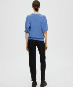 Selected Femme Tenny Sweat Top Ultramarine