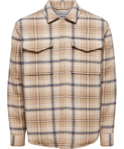 Selected Homme Pan Shacket Incence/Blue
