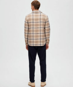 Selected Homme Pan Shacket Incence/Blue