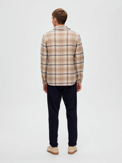 Selected Homme Pan Shacket Incence/Blue