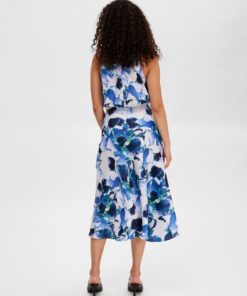 Selected Femme Rachelle Midi Skirt Royal Blue