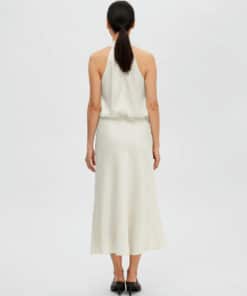 Selected Femme Rachelle Midi Skirt Birch