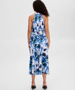 Selected Femme Rachelle Halterneck Top Royal Blue