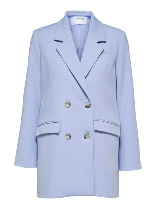 Selected Femme New Myla Relaxed Blazer Blue Heron