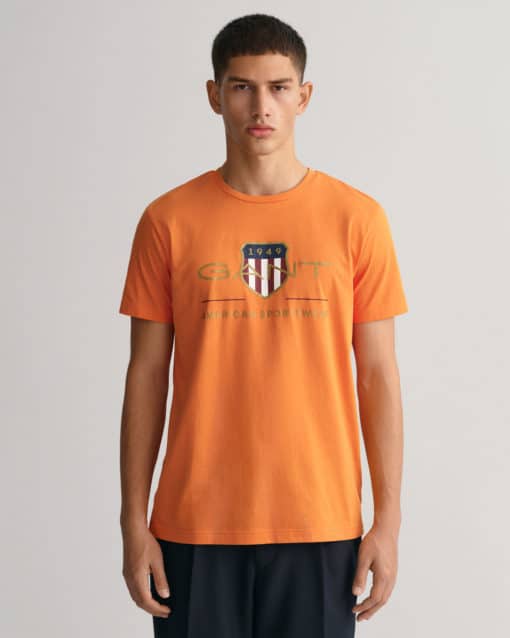 Gant Archive Shield T-shirt Pumpkin Orange