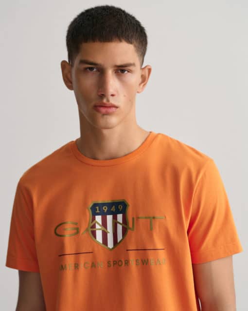 Gant Archive Shield T-shirt Pumpkin Orange