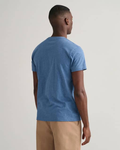 Gant Archive Shield T-shirt Denim Blue Melange