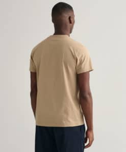 Gant Tonal Archive Shield T-shirt Concrete Beige