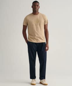 Gant Tonal Archive Shield T-shirt Concrete Beige