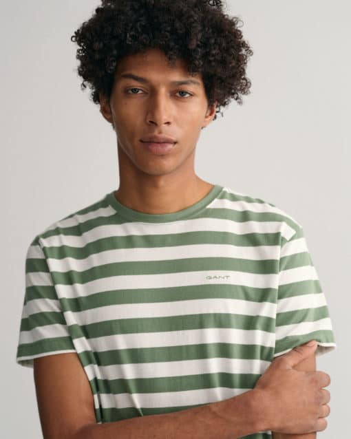Gant Multistripe T-shirt Kalamata Green
