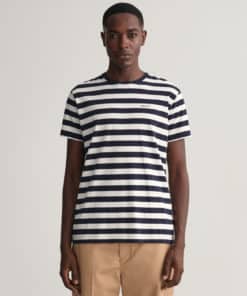 Gant Multistripe T-shirt Evening Blue