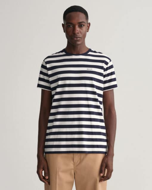 Gant Multistripe T-shirt Evening Blue